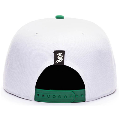 Shop Fan Ink Fi Collection White/green Santos Laguna Team Snapback Adjustable Hat