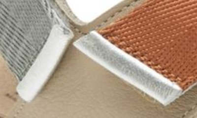 Shop Naot Odyssey Slingback Sandal In Beige Lizard/ Soft Beige