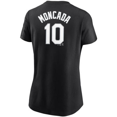 Shop Nike Yoan Moncada Black Chicago White Sox Name & Number T-shirt
