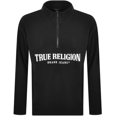 Shop True Religion Relaxed Sweatshirt Black