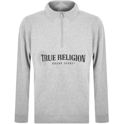 Shop True Religion Relaxed Sweatshirt Grey