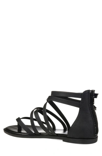 Shop Journee Collection Zailie Gladiator Sandal In Black