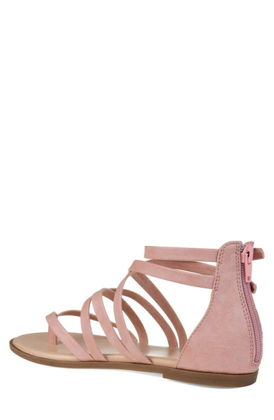 Shop Journee Collection Zailie Gladiator Sandal In Pink