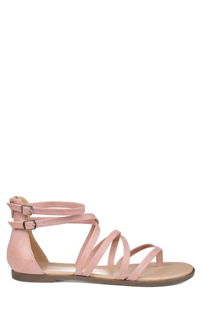 Shop Journee Collection Zailie Gladiator Sandal In Pink