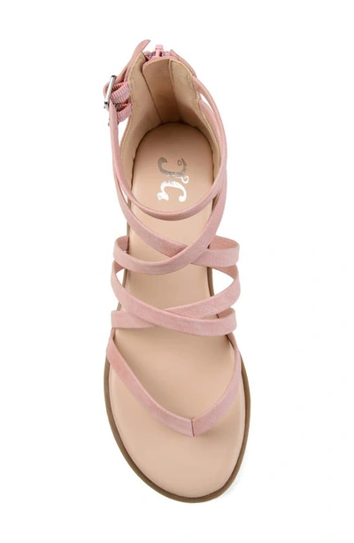 Shop Journee Collection Zailie Gladiator Sandal In Pink