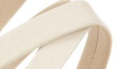 Journee Collection Tru Sandals Women's Beige Faux Leather Adjustable Strap Zpo3923 In Ivory