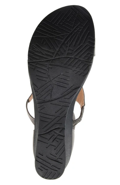 Shop Journee Collection Trayle Wedge Sandal In Grey