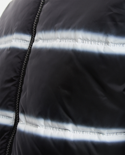 Shop Givenchy Printed  Nylon Puffer In Black