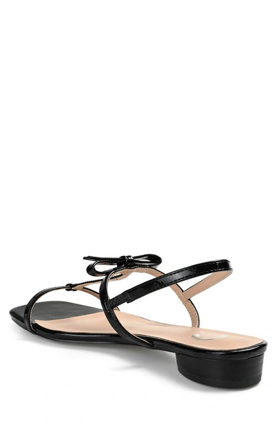 Journee Collection Women's Zaidda T Strap Flat Sandals In Black