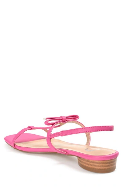 Journee Collection Women's Zaidda T Strap Flat Sandals In Pink