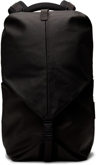 Shop Côte And Ciel Black Small Coated Canvas Oril Backpack In 1 Black