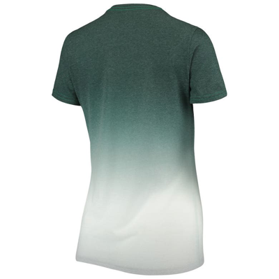 Shop Boxercraft Heathered Green Michigan State Spartans Ombre V-neck T-shirt In Heather Green