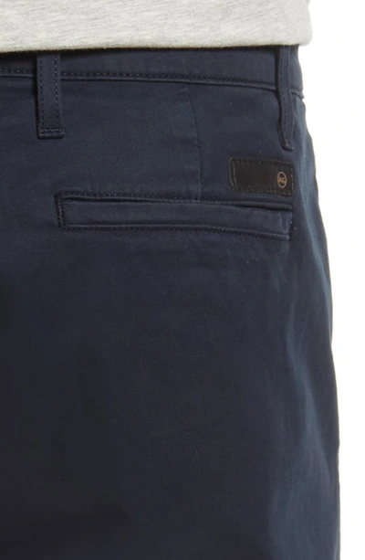 Shop Ag Griffin Stretch Cotton Shorts In Deep Navy