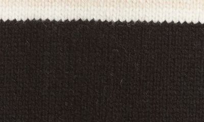 Shop Burberry Oakford Stripe Wool & Cashmere Cardigan In Camel