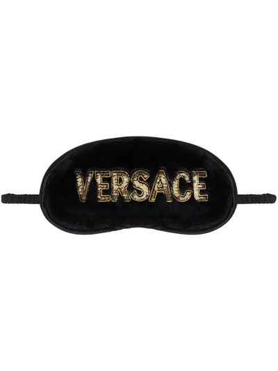 Shop Versace Night Mask In Black