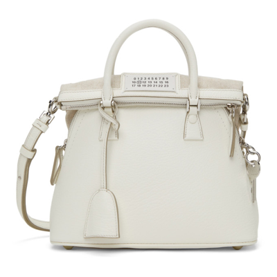Shop Maison Margiela White 5ac Mini Bag In H0157 White