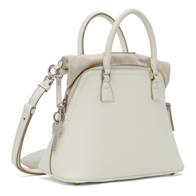 Shop Maison Margiela White 5ac Mini Bag In H0157 White