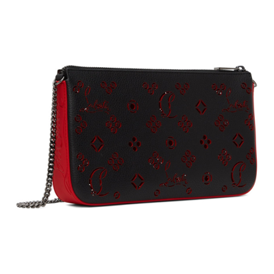 Shop Christian Louboutin Black Loubila Shoulder Bag In J996 Black-loubi/lou