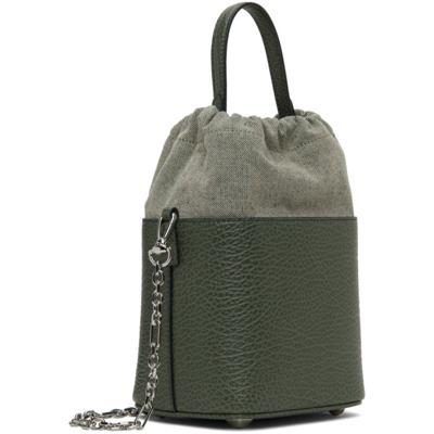 Shop Maison Margiela Green 5ac Bucket Bag In T7166 Thyme