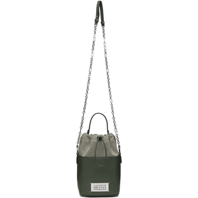 Shop Maison Margiela Green 5ac Bucket Bag In T7166 Thyme