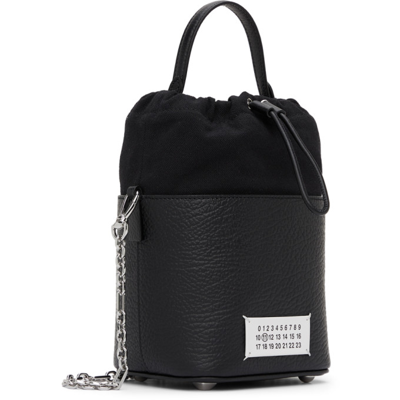 Shop Maison Margiela Black 5ac Bucket Bag In T8013 Black