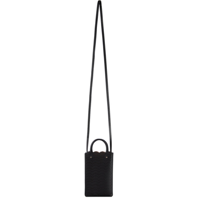 Shop Alaïa Black Micro Vienne Garance Phone Holder In 999 Black