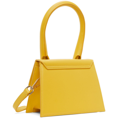 Shop Jacquemus Yellow 'le Chiquito Moyen' Bag In 250 Yellow