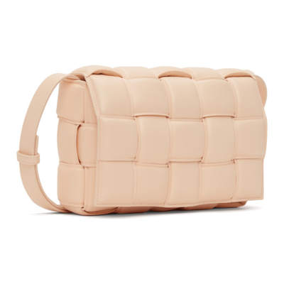 Shop Bottega Veneta Pink Small Padded Cassette Bag In 6705 Melon Washed Go