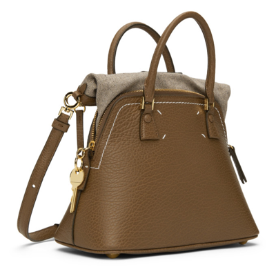 Maison Margiela Brown Mini 5ac Bag In T2160 Cumin | ModeSens
