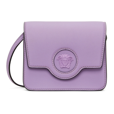 Shop Versace Purple La Medusa Evening Bag In 1l59v Lilac-lilac-ve