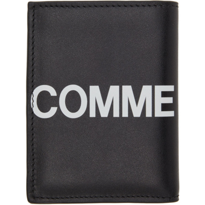 Shop Comme Des Garçons Black Huge Logo Card Holder