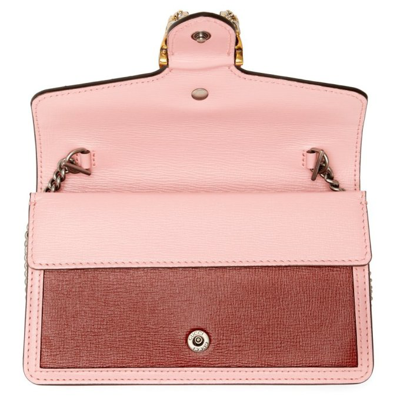 Shop Gucci Red & Pink Super Mini Dionysus Bag In 6664 N Che R Wil R O