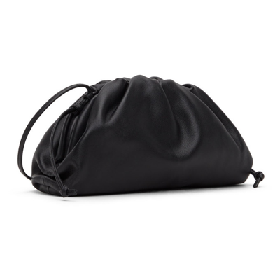 Pouch Mini Intrecciato Leather Shoulder Bag in Black - Bottega
