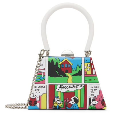 Shop Moschino Multicolor Comic Frame Bag In A2888 Multi
