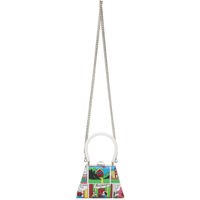 Shop Moschino Multicolor Comic Frame Bag In A2888 Multi