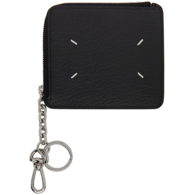 Maison Margiela Black Coin Purse Keychain Card Holder In T8013