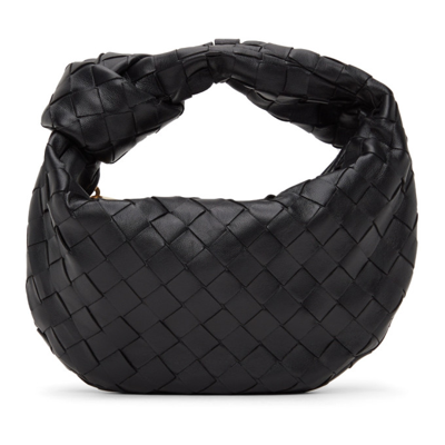 Shop Bottega Veneta Black Mini Jodie Bag In 8425 Black Gold