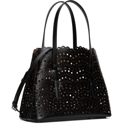 Shop Alaïa Black Mina 25 Bag In 999 Black