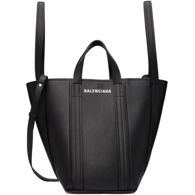 Shop Balenciaga Black Small Everyday North-south Tote Bag In 1090 Black/white