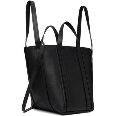 Shop Balenciaga Black Small Everyday North-south Tote Bag In 1090 Black/white