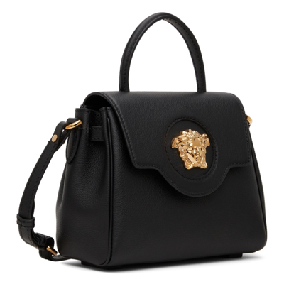 Shop Versace Black Small 'la Medusa' Bag In Kvo41 Black-