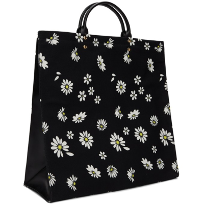 Shop Rabanne Ssense Exclusive Black Graphic Cabas Tote In V130 A Definir