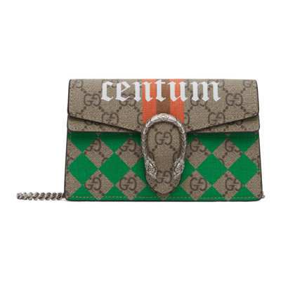 Shop Gucci Multicolor Super Mini Dionysus Bag In 8666 Be Ebony Multi/