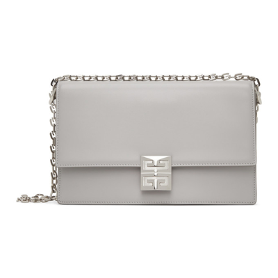 Shop Givenchy Grey Medium 4g Shoulder Bag In 057 Grey