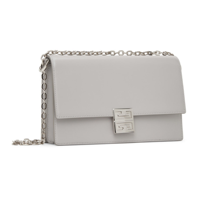 Givenchy 4g Small Leather Shoulder Bag In Cloud Grey | ModeSens