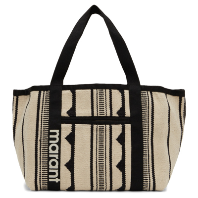 vigtig logo Prøve Isabel Marant Darwen Cotton Jacquard Tote Bag In Black/white | ModeSens