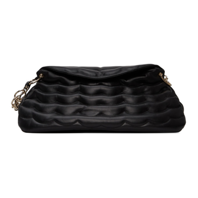 Shop Chloé Black Medium Juana Shoulder Bag In 001 Black