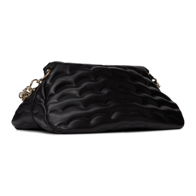 Shop Chloé Black Medium Juana Shoulder Bag In 001 Black