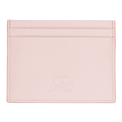 Shop Christian Louboutin Pink Kios Cardholder In P644 Poupee/poupee M
