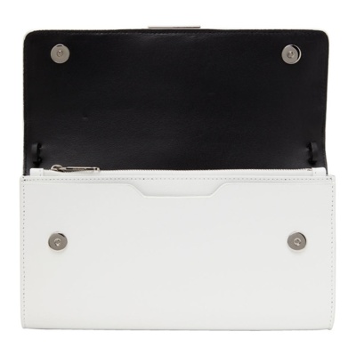 Shop Off-white White Binder Chain Wallet In White+black